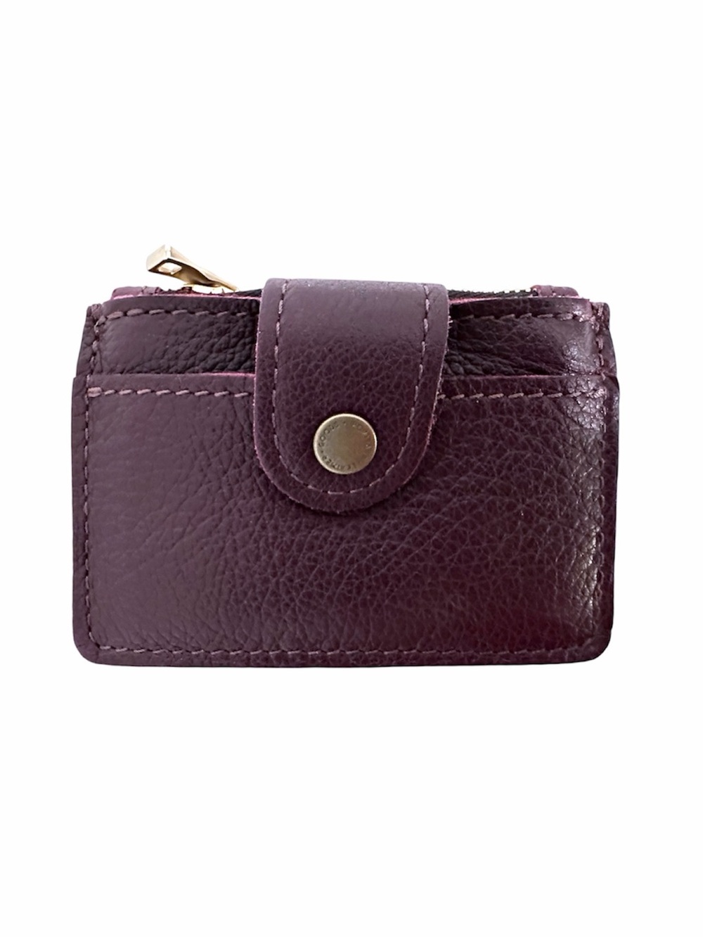 NEW Portland Leather Goods Sabrina Wallet in Mystery Dark Purple Color Plum